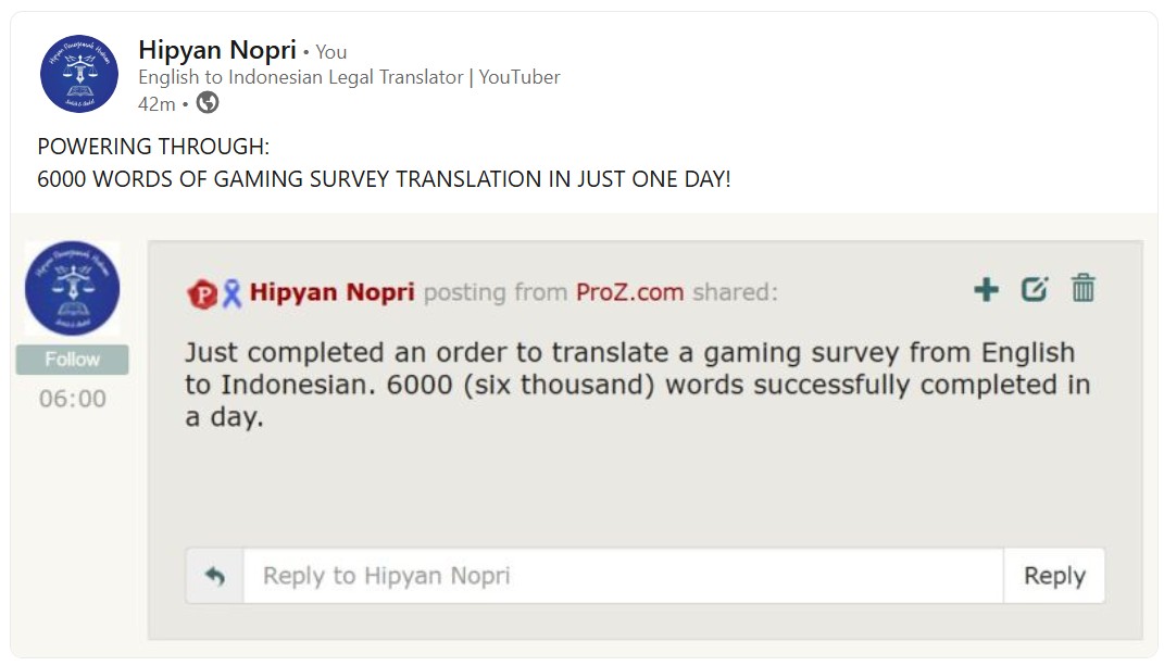 English to Indonesian Legal Translator